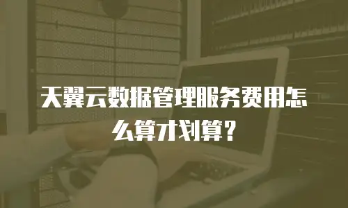 天翼云数据管理服务费用怎么算才划算？