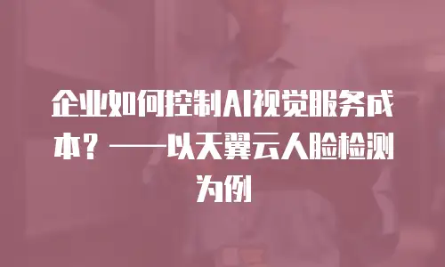 企业如何控制AI视觉服务成本？&mdash;&mdash;以天翼云人脸检测为例