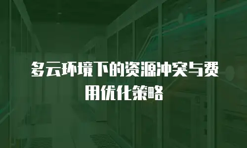 多云环境下的资源冲突与费用优化策略