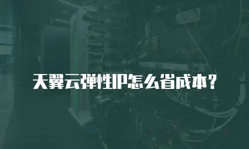 天翼云弹性IP怎么省成本？