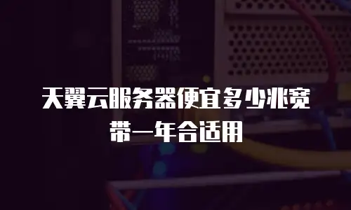 天翼云服务器便宜多少兆宽带一年合适用