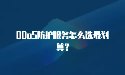 DDoS防护服务怎么选最划算？