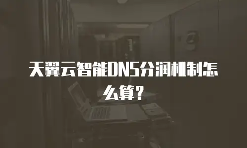 天翼云智能DNS分润机制怎么算？