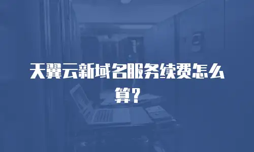天翼云新域名服务续费怎么算？