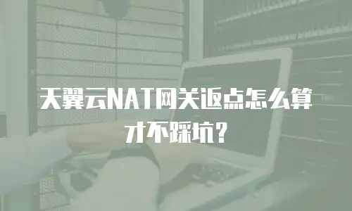 天翼云NAT网关返点怎么算才不踩坑？