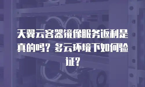 天翼云容器镜像服务返利是真的吗？多云环境下如何验证？