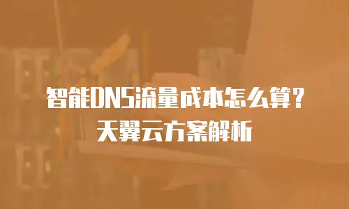 智能DNS流量成本怎么算？天翼云方案解析