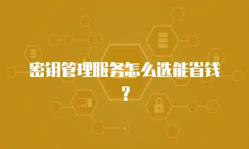 密钥管理服务怎么选能省钱？