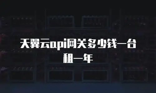 天翼云api网关多少钱一台租一年