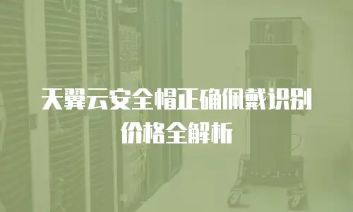 天翼云安全帽正确佩戴识别价格全解析