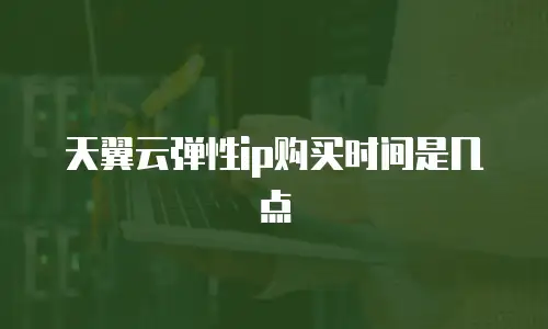 天翼云弹性ip购买时间是几点