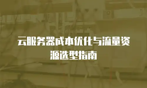 云服务器成本优化与流量资源选型指南