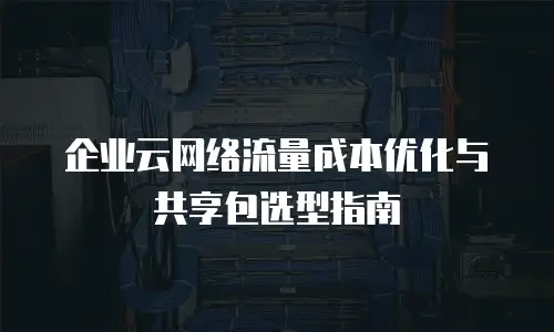 企业云网络流量成本优化与共享包选型指南