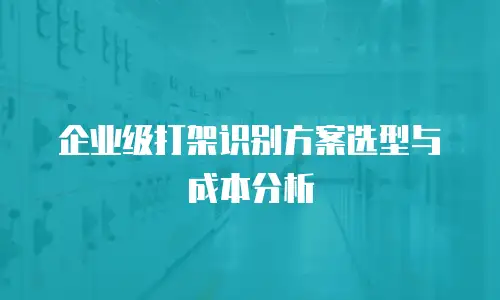 企业级打架识别方案选型与成本分析