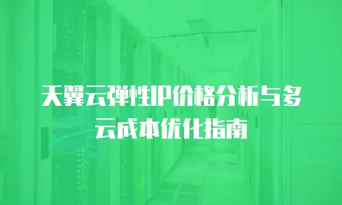 天翼云弹性IP价格分析与多云成本优化指南