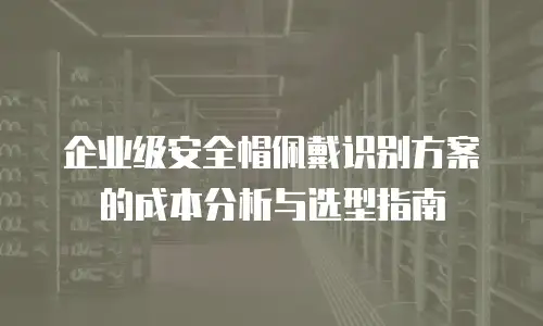 企业级安全帽佩戴识别方案的成本分析与选型指南