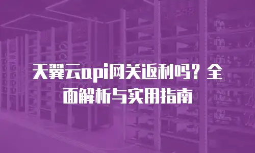 天翼云api网关返利吗？全面解析与实用指南