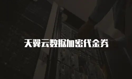 天翼云数据加密代金券