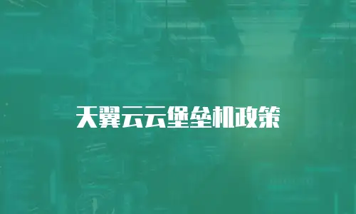 天翼云云堡垒机政策
