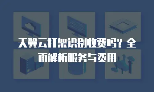 天翼云打架识别收费吗？全面解析服务与费用