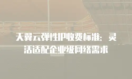 天翼云弹性IP收费标准：灵活适配企业级网络需求
