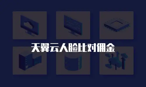 天翼云人脸比对佣金