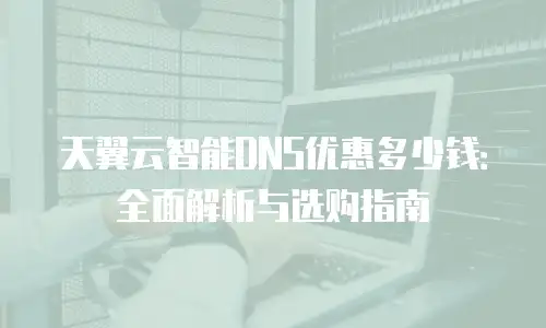 天翼云智能DNS优惠多少钱：全面解析与选购指南