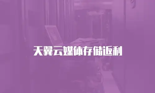 天翼云媒体存储返利