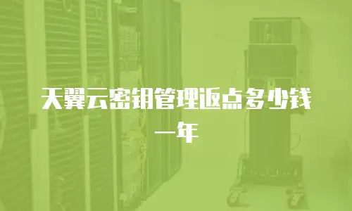 天翼云密钥管理返点多少钱一年
