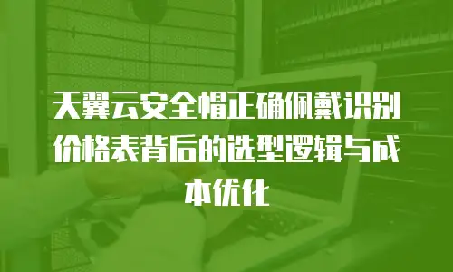 天翼云安全帽正确佩戴识别价格表背后的选型逻辑与成本优化