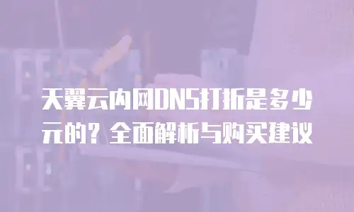 天翼云内网DNS打折是多少元的？全面解析与购买建议