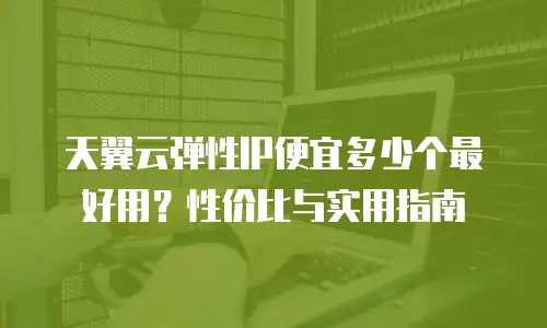 天翼云弹性IP便宜多少个最好用？性价比与实用指南