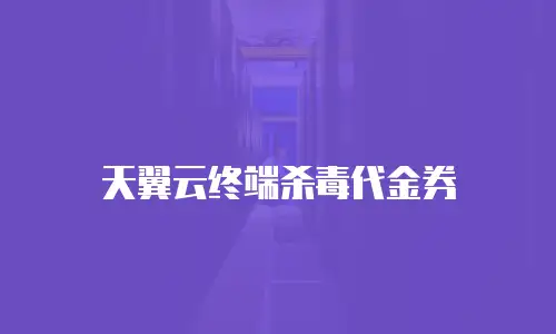 天翼云终端杀毒代金券
