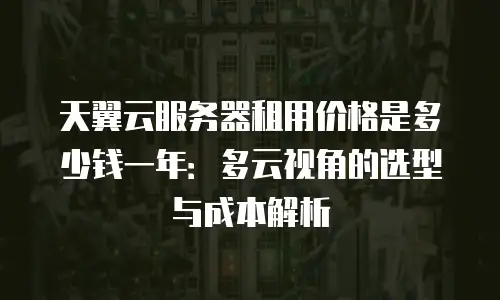 天翼云服务器租用价格是多少钱一年：多云视角的选型与成本解析