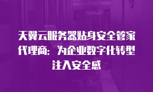 天翼云服务器贴身安全管家代理商：为企业数字化转型注入安全感