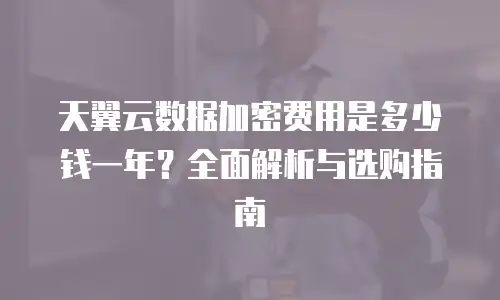天翼云数据加密费用是多少钱一年？全面解析与选购指南
