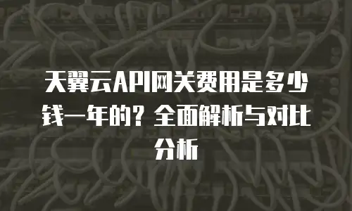 天翼云API网关费用是多少钱一年的？全面解析与对比分析