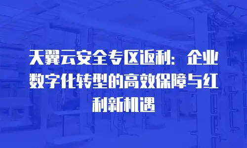 天翼云安全专区返利：企业数字化转型的高效保障与红利新机遇
