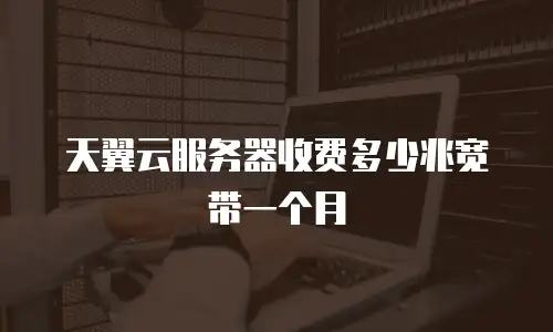 天翼云服务器收费多少兆宽带一个月