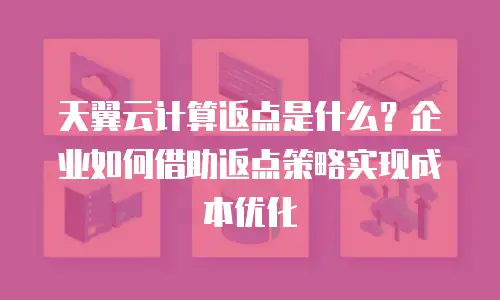 天翼云计算返点是什么？企业如何借助返点策略实现成本优化
