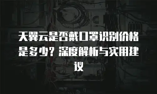 天翼云是否戴口罩识别价格是多少？深度解析与实用建议