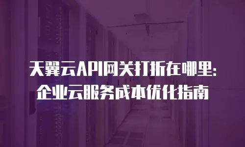 天翼云API网关打折在哪里：企业云服务成本优化指南