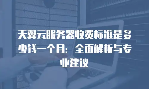 天翼云服务器收费标准是多少钱一个月：全面解析与专业建议