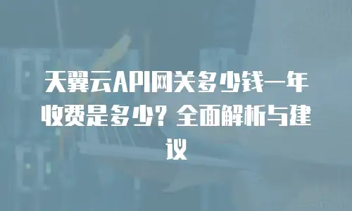 天翼云API网关多少钱一年收费是多少？全面解析与建议