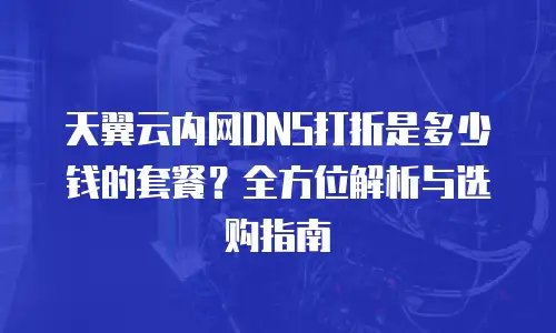 天翼云内网DNS打折是多少钱的套餐？全方位解析与选购指南