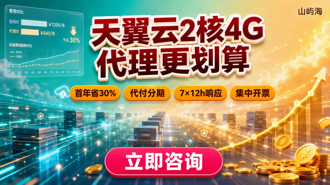 天翼云2核4G代理多少钱一年:选哪家更划算