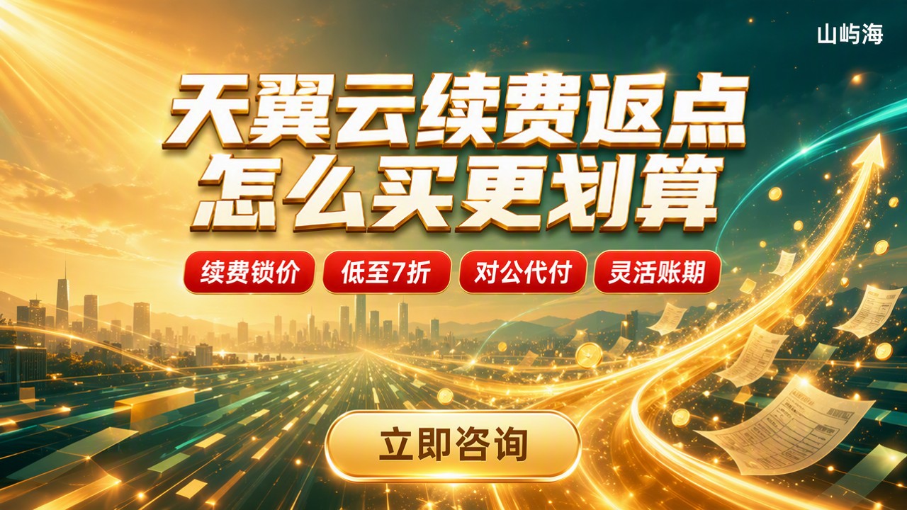 天翼云代理续费返点:怎么买更划算?