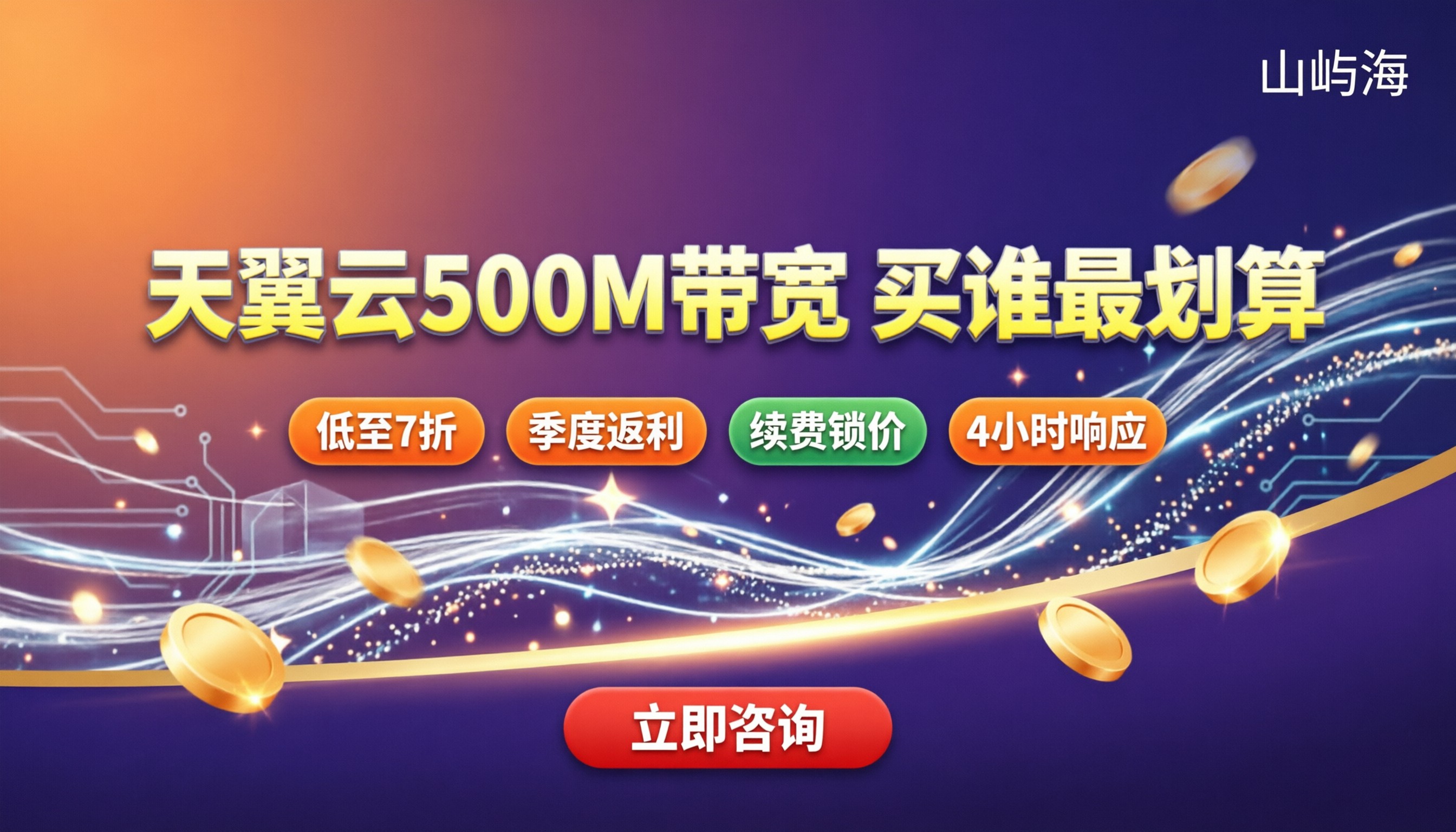 天翼云500M带宽收费标准：哪家买更划算？