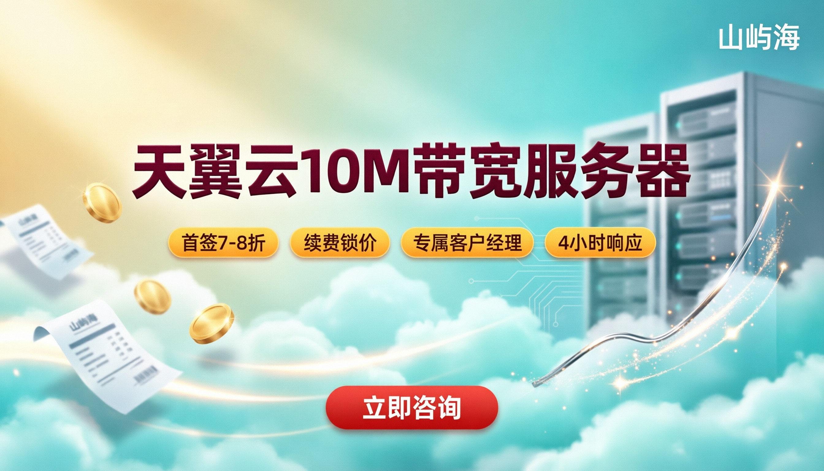 天翼云10M带宽服务器费用:代理商怎么选更省