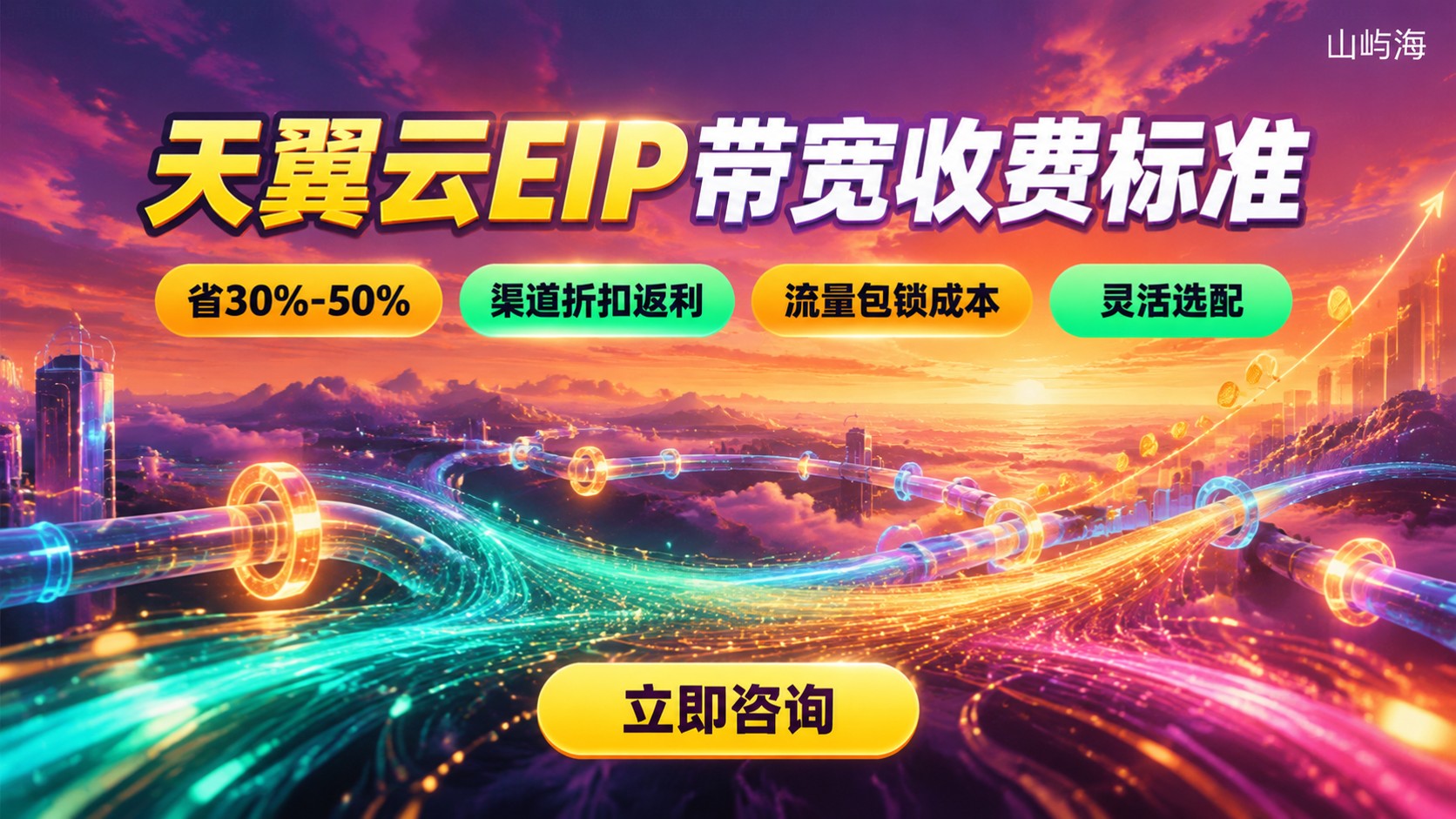 天翼云EIP带宽收费标准：流量包价格明细